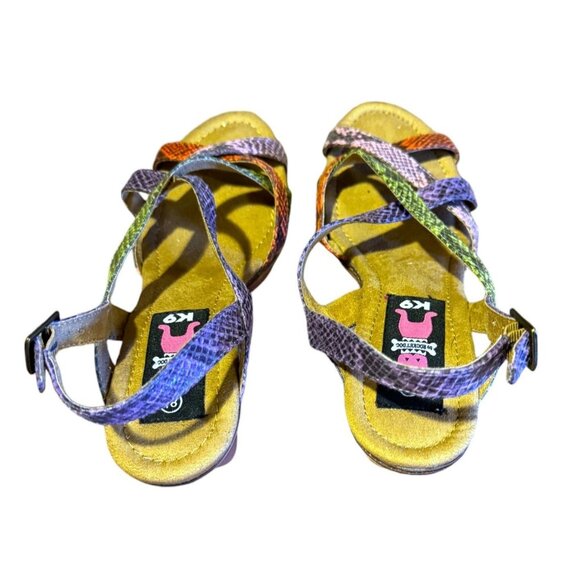 Rocket Dog K9 Reptile Skin Design Strappy Heel Sandals Women Size 8.5 - Picture 5 of 7